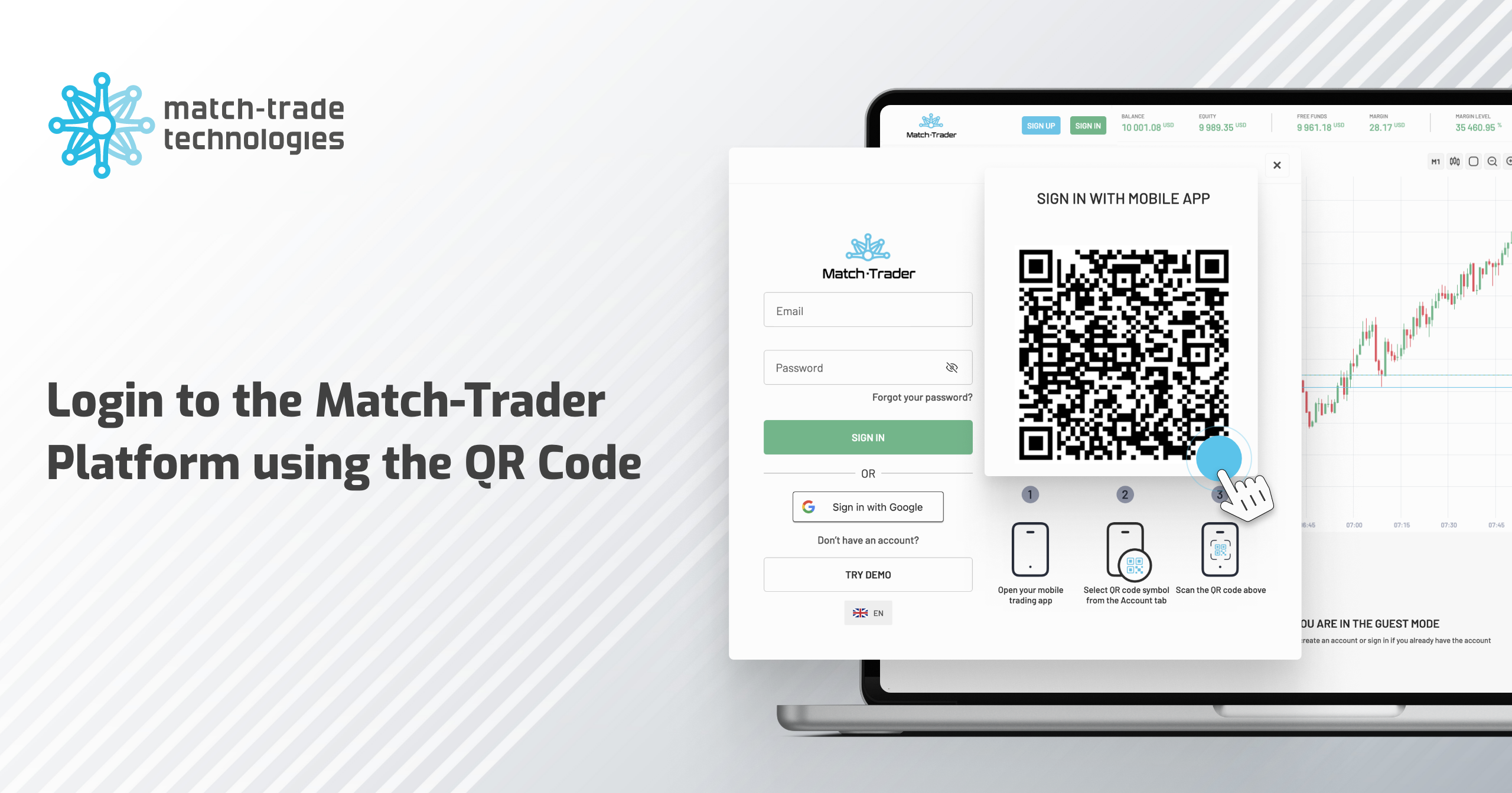 Match-Trade July Release: Login to the Match-Trader Platform using the QR Code Option